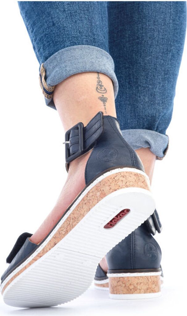 Rieker Damen Sandalen geschlossene Ferse Klettverschluss Produktbild 30