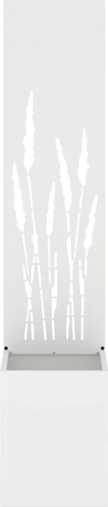 vidaXL Pannello Privacy Giardino Bianco 32x140 cm - Acciaio Robusto - 5