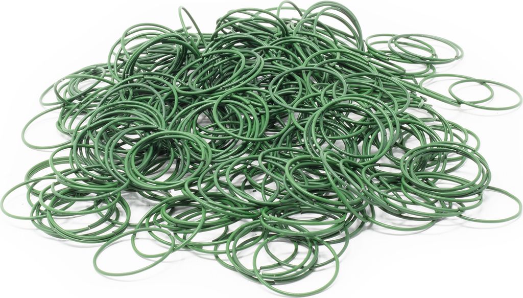 Nelkenringe - 22 mm - 1 kg - grün lackiert