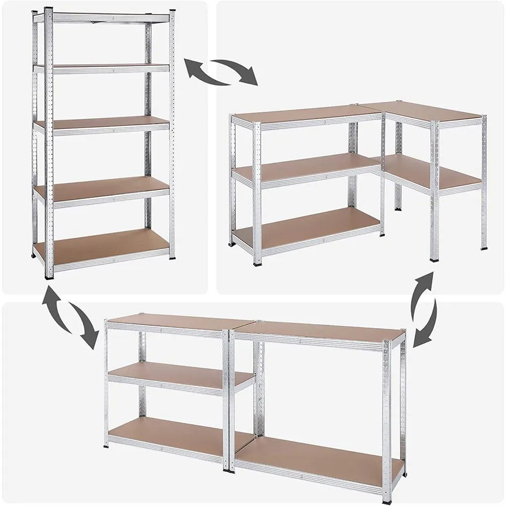 Étagère de garage métallique lot de 2 modules de rangement modulables - 8