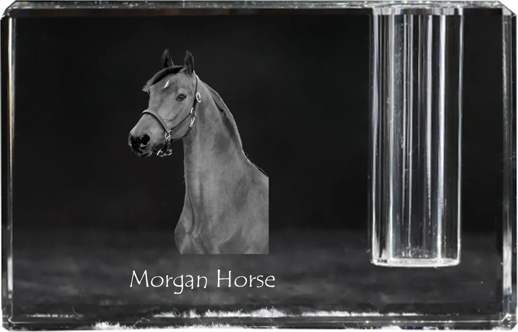 Portapenne Cavallo Morgan in Cristallo Art-Dog | Arredo Ufficio Elegante