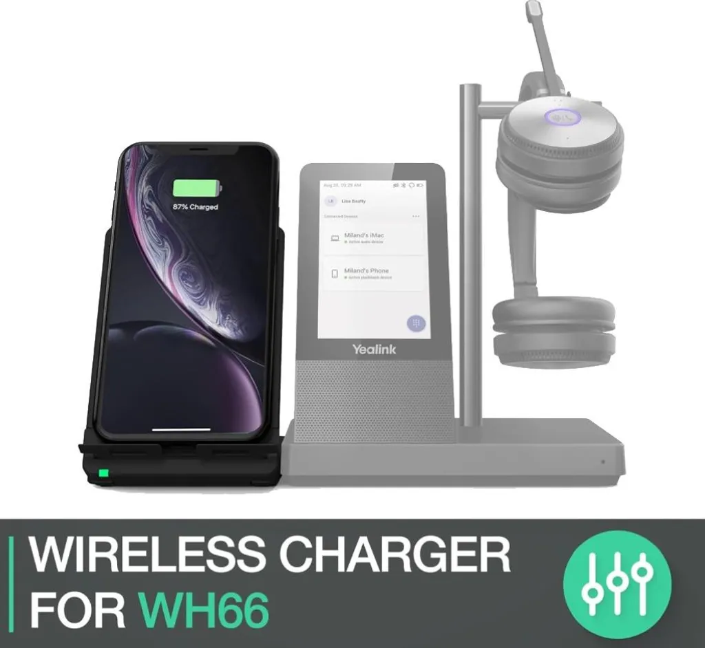 Yealink WHC60 : Solution de Charge sans Fil pour Casque DECT Pro - 4