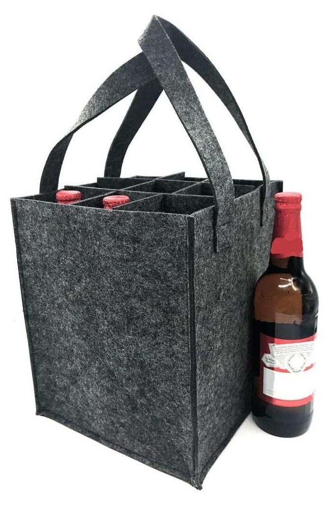 Flaschentasche, Flaschenträger, Biertragetasche aus Filz Produktbild 