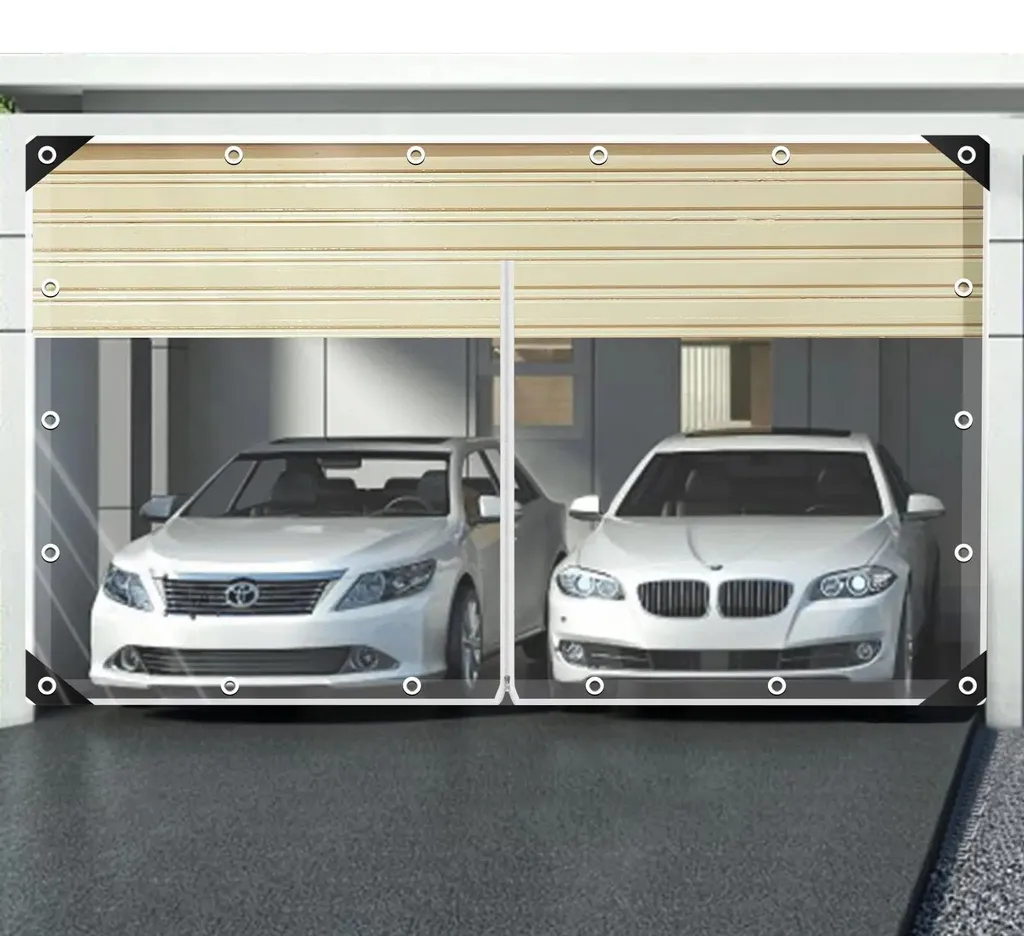 Bâche PVC transparente 2x3m avec fermeture éclair et œillets robustes