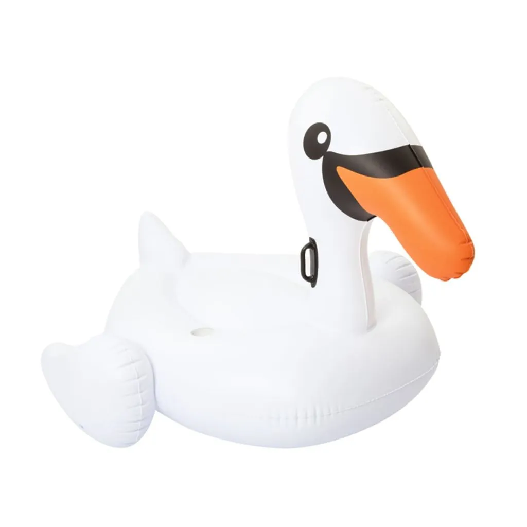 Flotteur Swan Ride on en vinyle renforcé avec poignées de sécurité