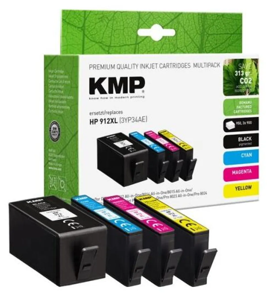Cartouches HP 912XL Multipack KMP 3YP34AE Pack de 4 Couleurs BK/C/M/Y
