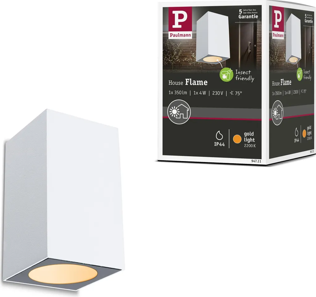 Applique LED Paulmann Flame 2200K | Illuminazione Esterna Eco-Friendly