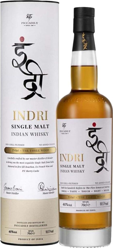 Indri Trini - The Three Wood - Single Malt Indian Whisky Produktbild 