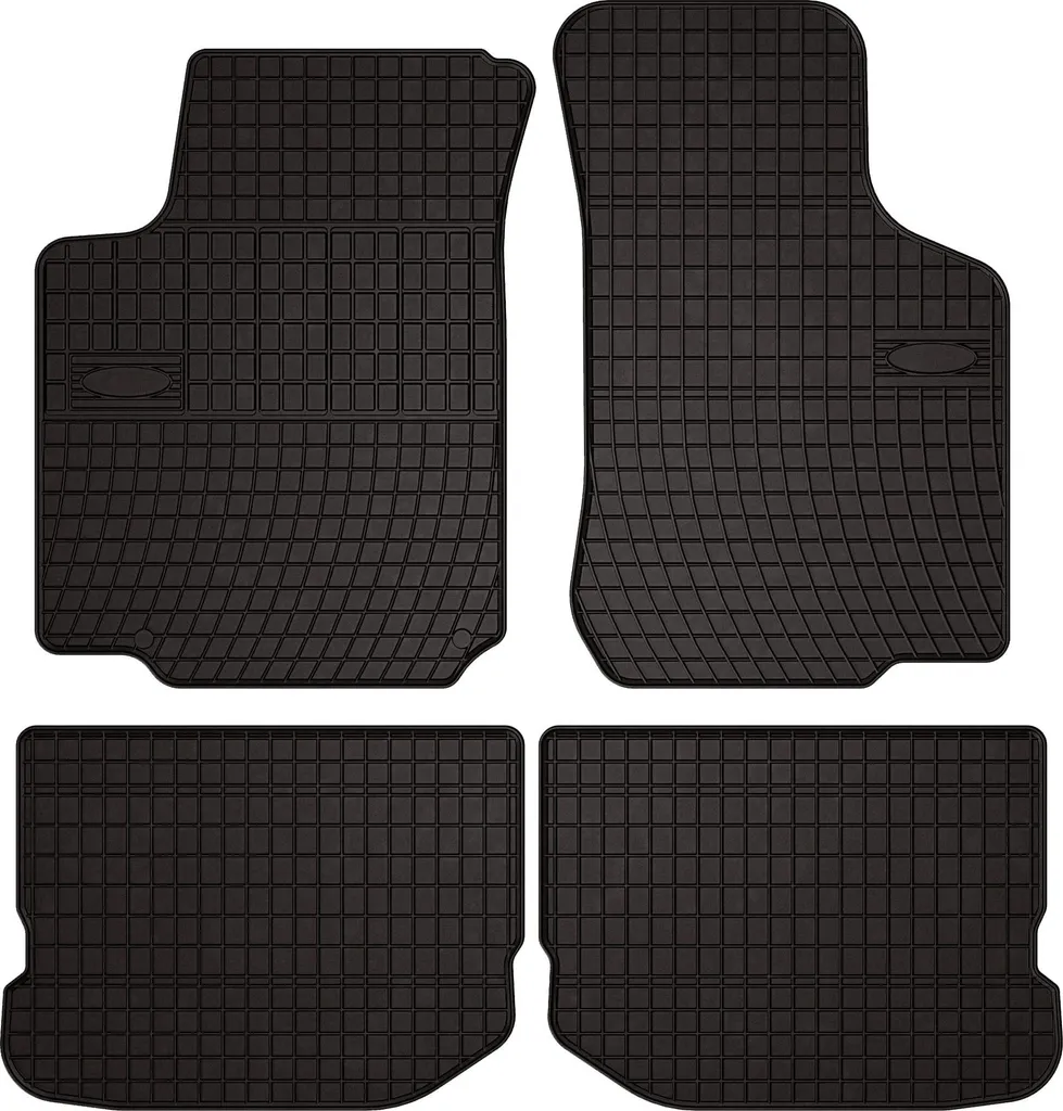 Tappetini Gomma Seat Leon I (1999-2005) Hatchback Neri - Set 4 Pezzi