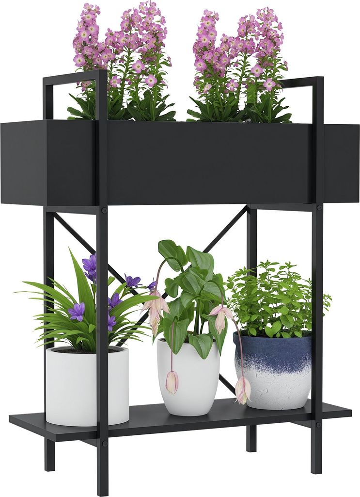Outsunny : support à plantes à deux étages, support pour Image du produit 