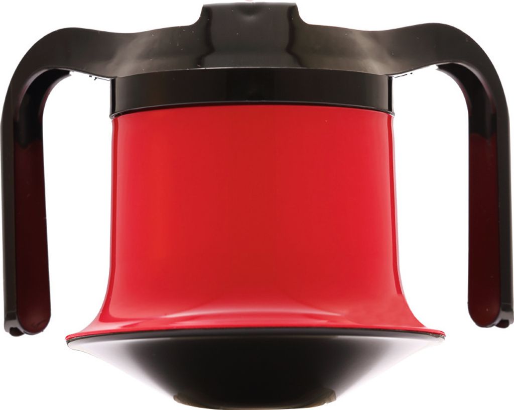 Becher "Stehauf" Selbstaufrichtender Becher mit Griffen ROT