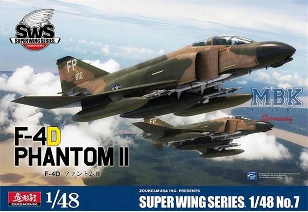 Maquette Avion Militaire F-4D Phantom II McDonnell Douglas SWS 1/48