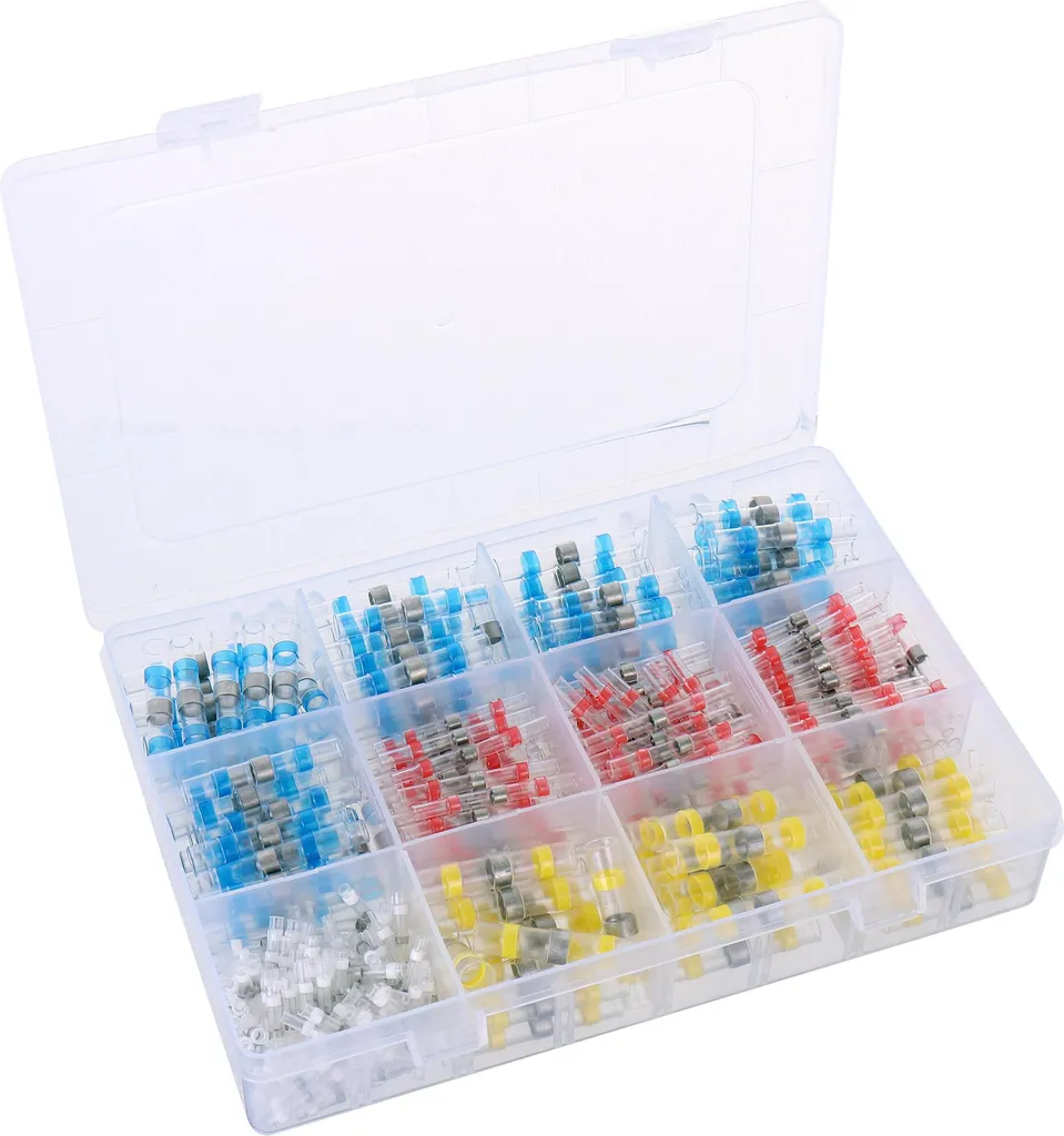 Kit 400 Connettori Saldanti Marini Impermeabili per Cavi 0.25-6mm2