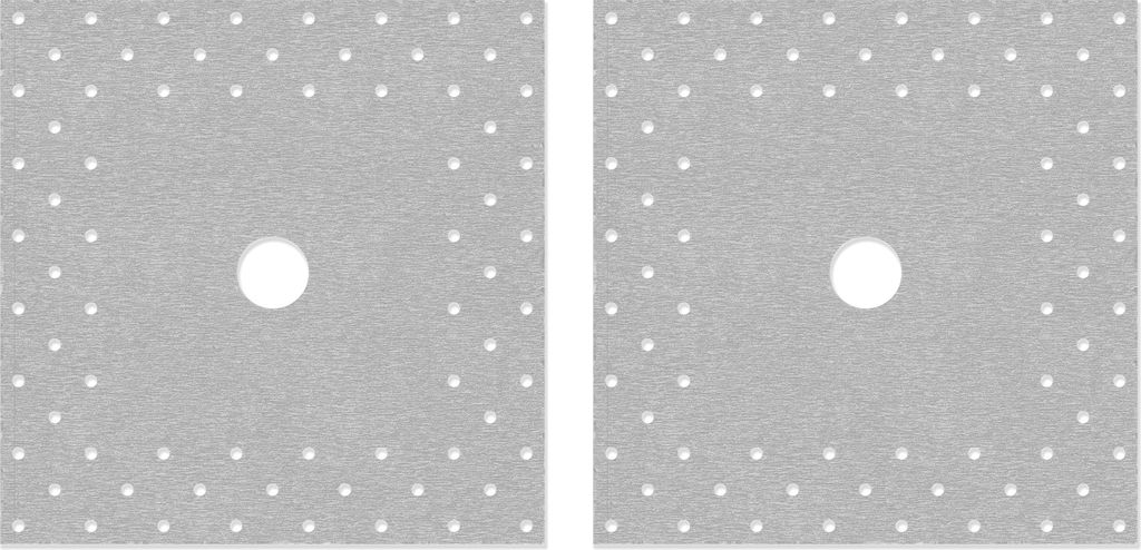 Isolbau Perforierte Wandmanschette P3 Grau - 2 Stück 120 mm Dichtband - Wasserdichte Manschette für Sanitär, Dusche, Bad, Fliesen, Abdichtung Di...