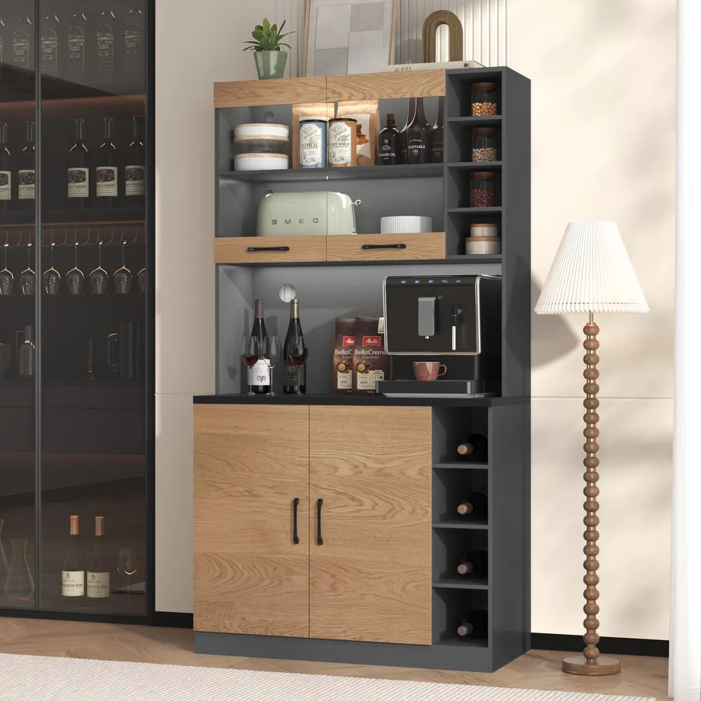 Buffet haut de cuisine pour optimiser l'espace et le rangement - 8