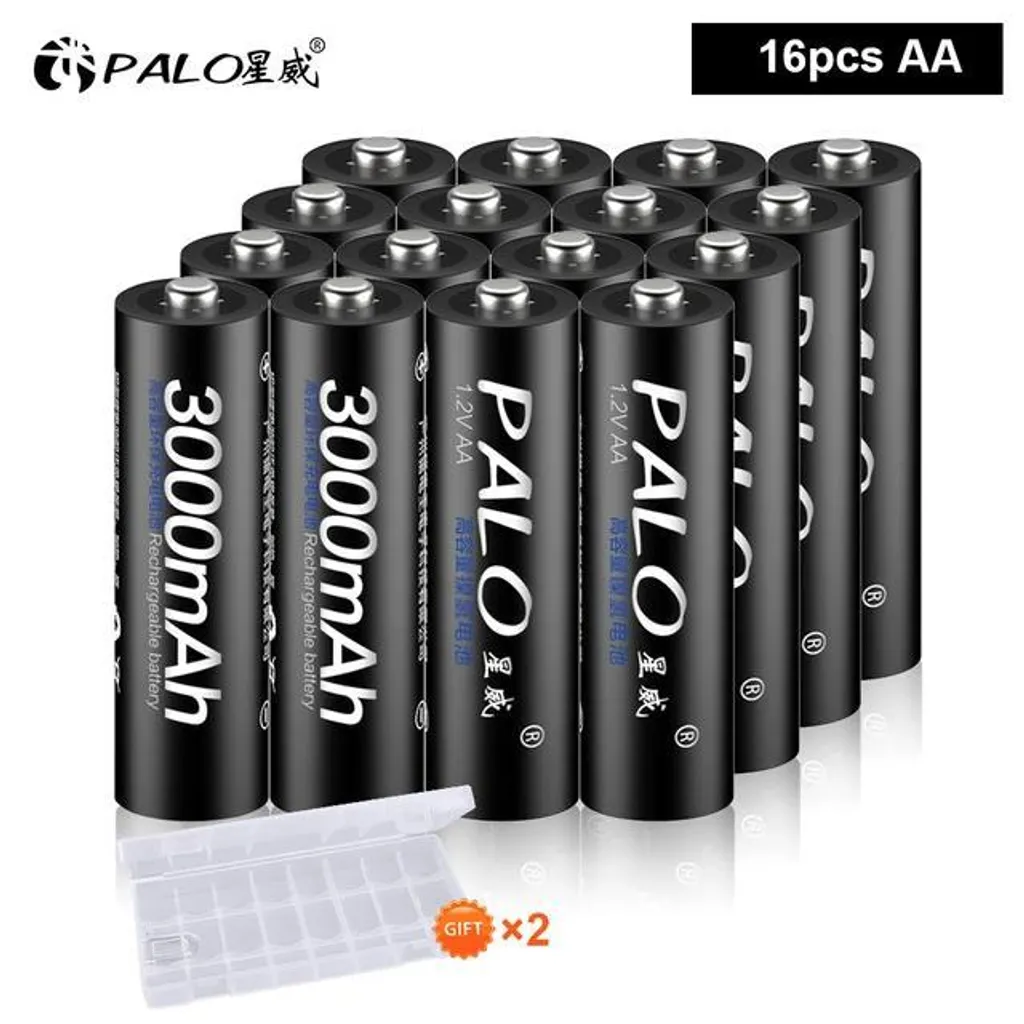 Piles Rechargeables AA pour Jouets et Appareils Photo 3000mAh Ni-MH