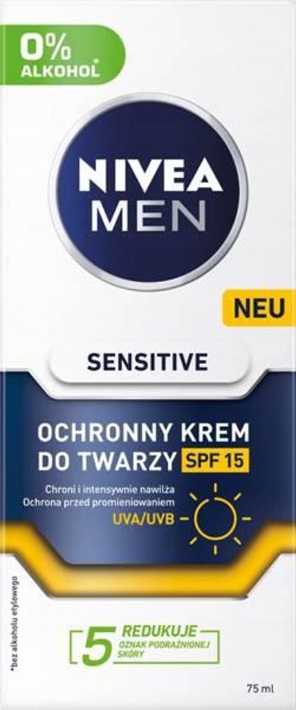 NIVEA Men Sensitive Gesichtscreme LSF 15 75 ml