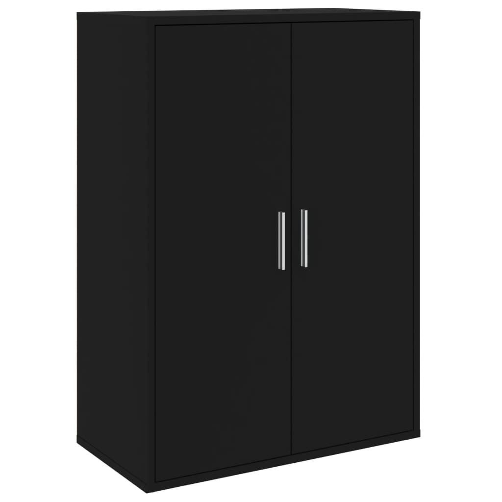 SYFAX Sideboard Schwarz 60x31x84 cm Holzwerkstoff