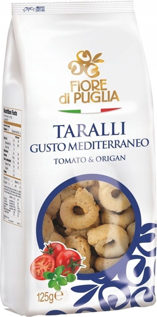 Taralli gusto mediterraneo Tomate&Origano 125g - Fiore di Produktbild 