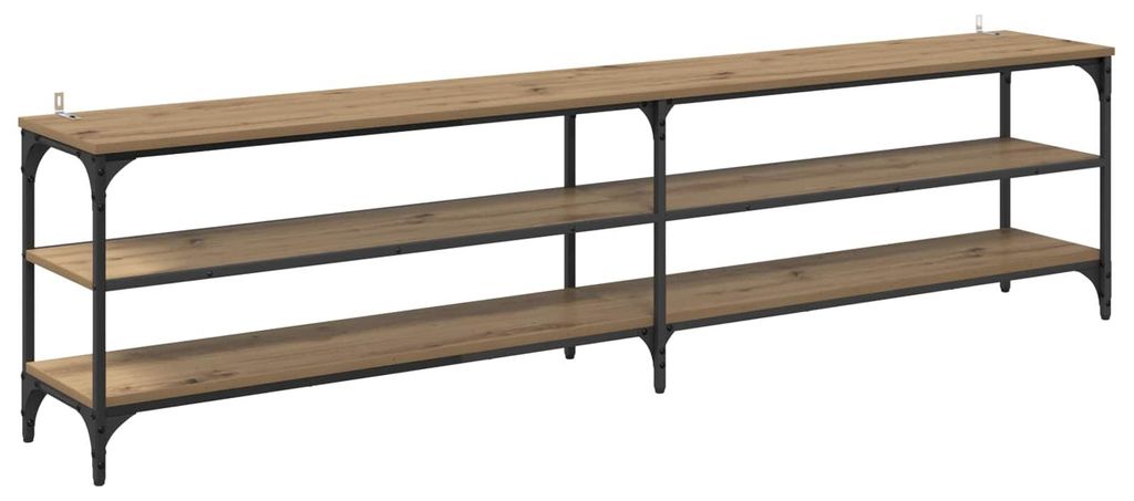 TV-Schränk Artisan-Eiche 200 x 30 x 50 cm Verbundholz und Eisen