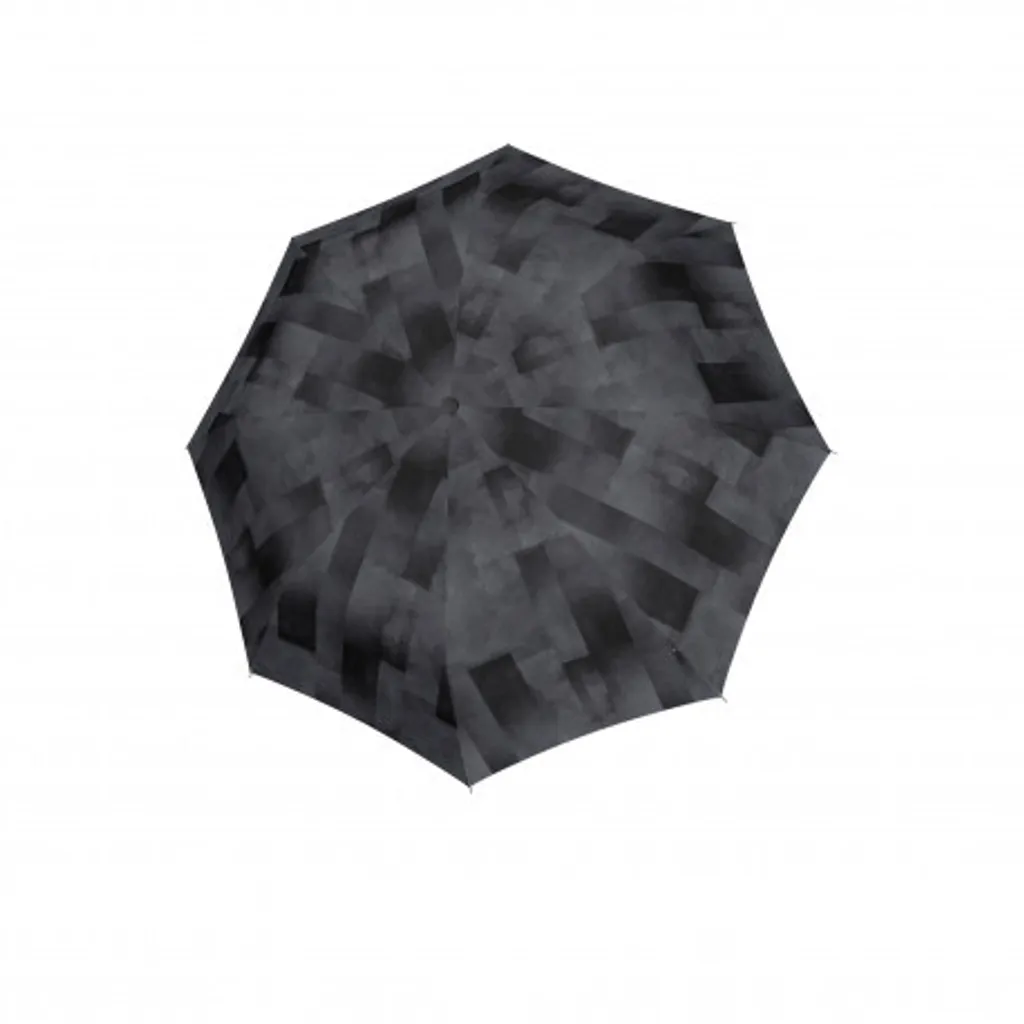 Knirps T.760 Stick Automatic Clear Stone Parapluie Canne Gris Foncé