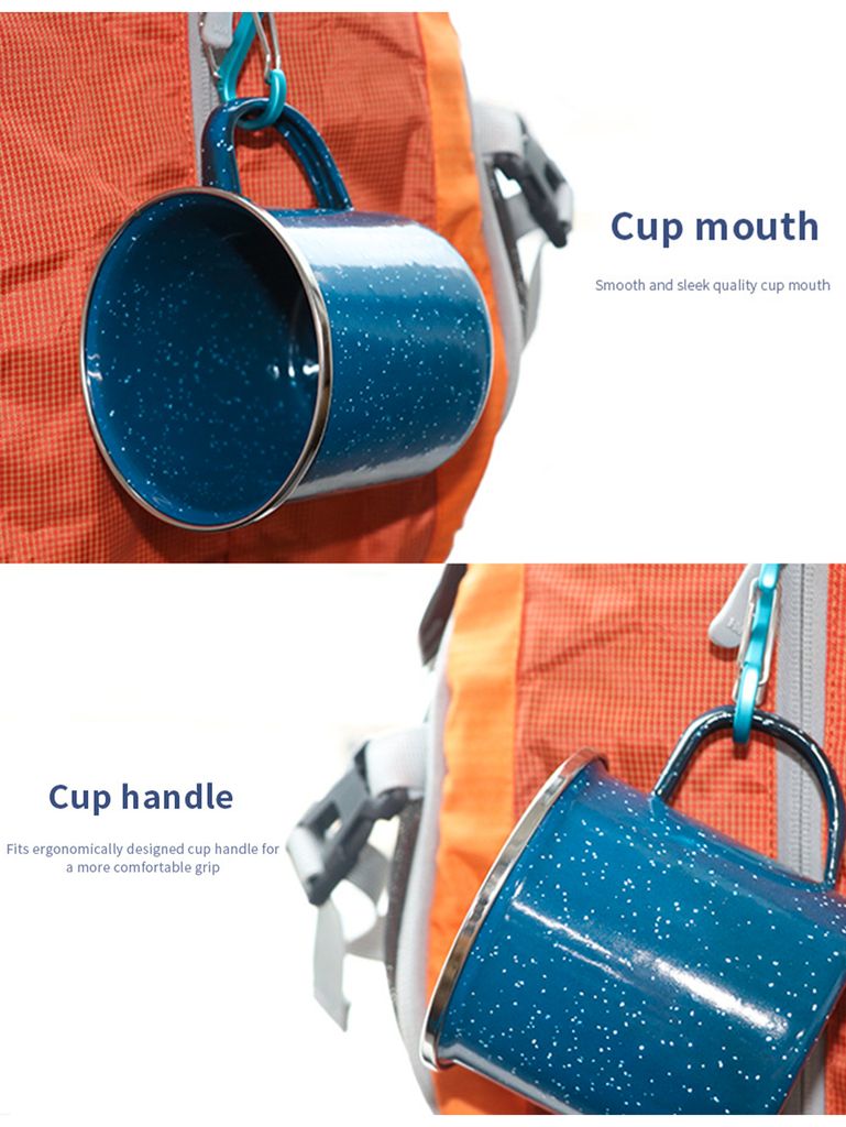 380ml Emaille-Tasse, blauer und weißer | Kaufland.de