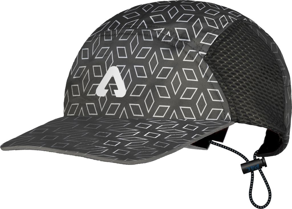 P.A.C. PAC Nefun Run Cap Black Reflective AOP -