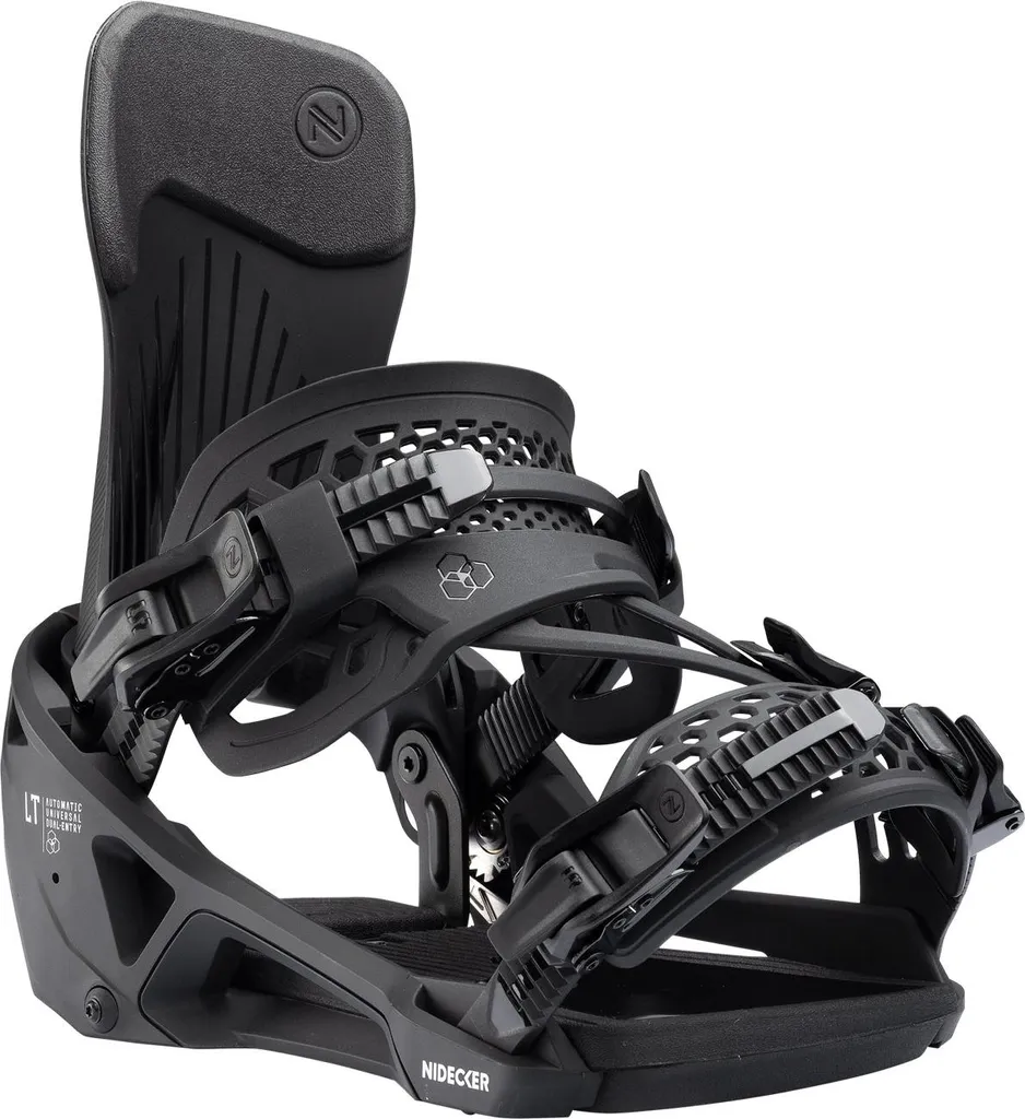 Nidecker Supermatic Lt XL Fixations Snowboard Ultra Légères Noires 44-47