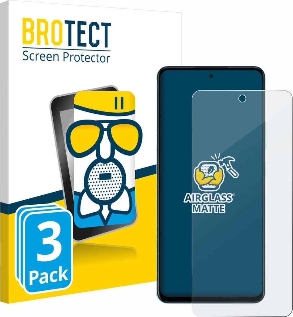 3x BROTECT Entspiegelungs Schutzglas für Oppo A5 4G Schutzfolie Panzer Folie Glas Display Schutz matt