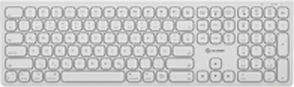 Clavier Sans Fil USB-C Alogic ASKBT3M-DE Silencieux et Rechargeable Blanc