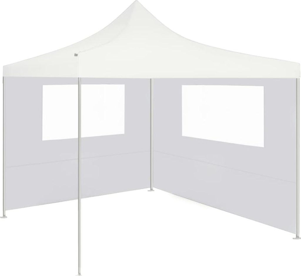 vidaXL Pavilion Boční stěna s okny 4x2 m Bílá Obrázek produktu 
