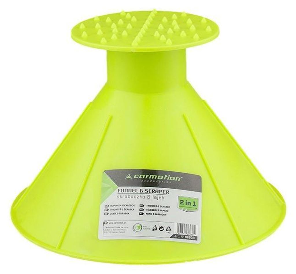 Kegelförmiger Eiskratzer und Trichter 2-in-1 Carmotion