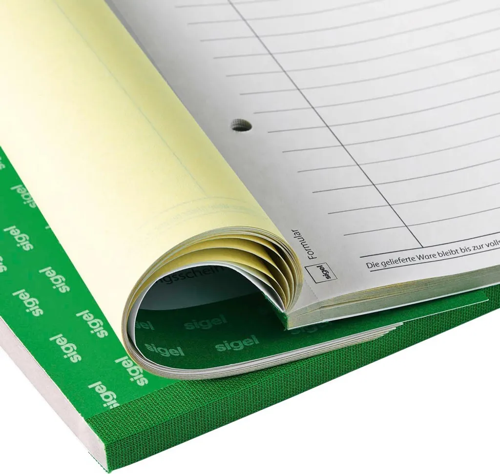 Sigel SD016 Blocco Bolle A4 Eco-Friendly - 3 Copie Autocopianti - 9