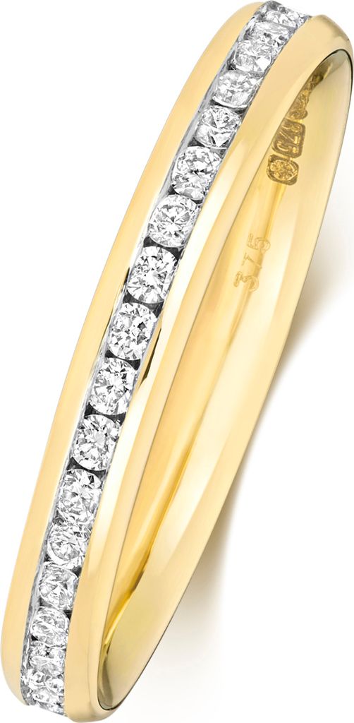 18 Karat (750) Gold 2,7mm Slight Court Form Diamant Trauring/Ehering/Hochzeitsring Brillant-Schliff 0.48 Karat G - SI1, 54 (17.2); TRS1877018KYRSN