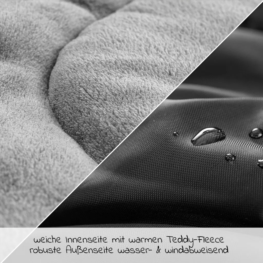 Chancelière Bébé Hiver Deluxe Zamboo Imperméable avec Doublure Teddy Douce