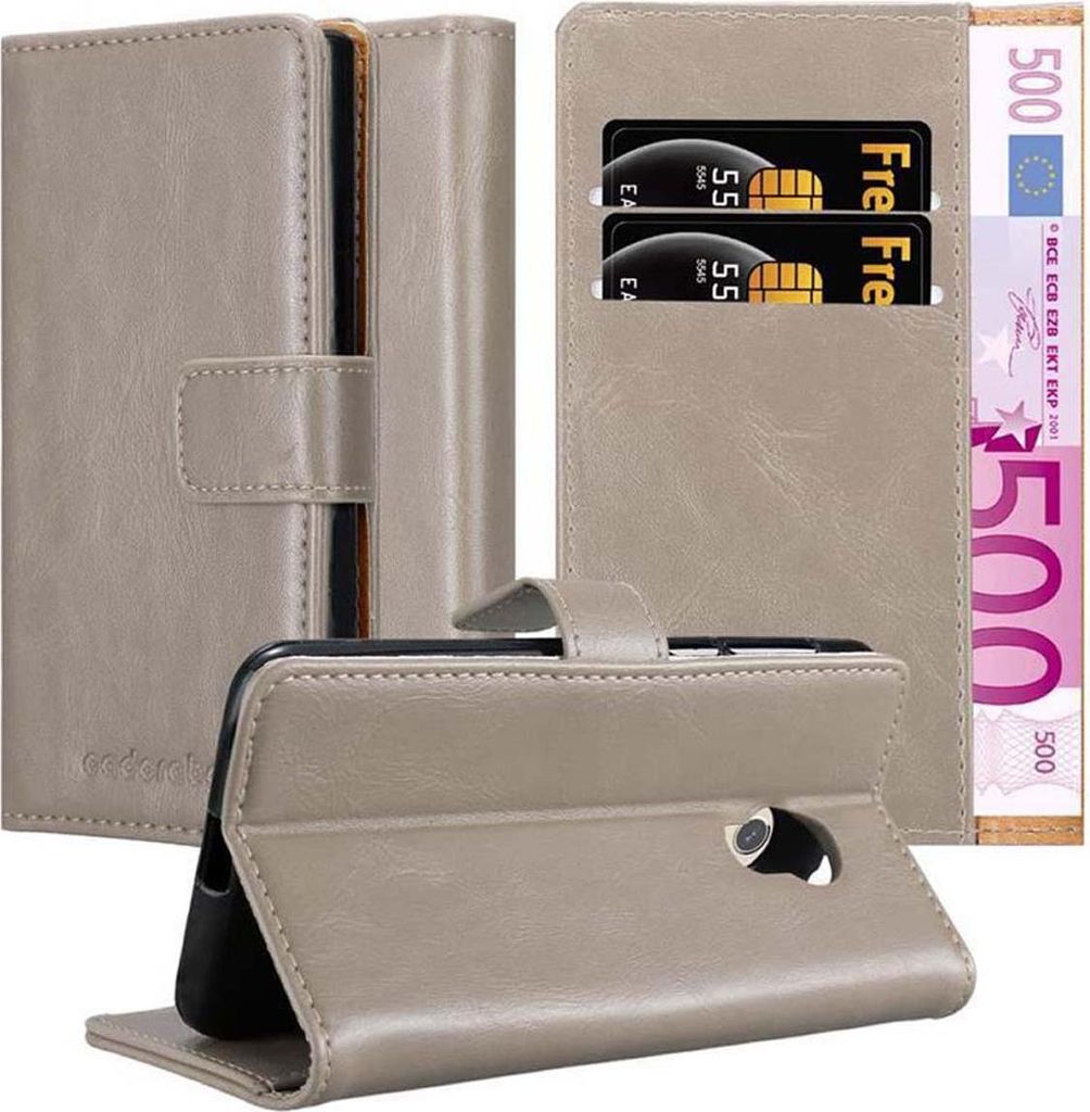 Cadorabo Hülle für ZTE Blade V7 Schutzhülle in Braun Handyhülle Book Tasche Case Etui Luxury