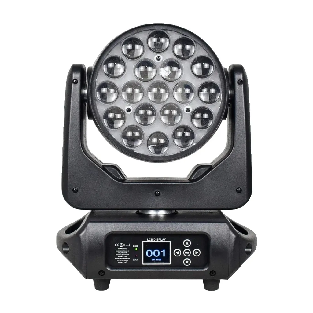 Lyre 19x15W RGBW Puissante 250W DJ 1915-C avec Technologie Wash LED