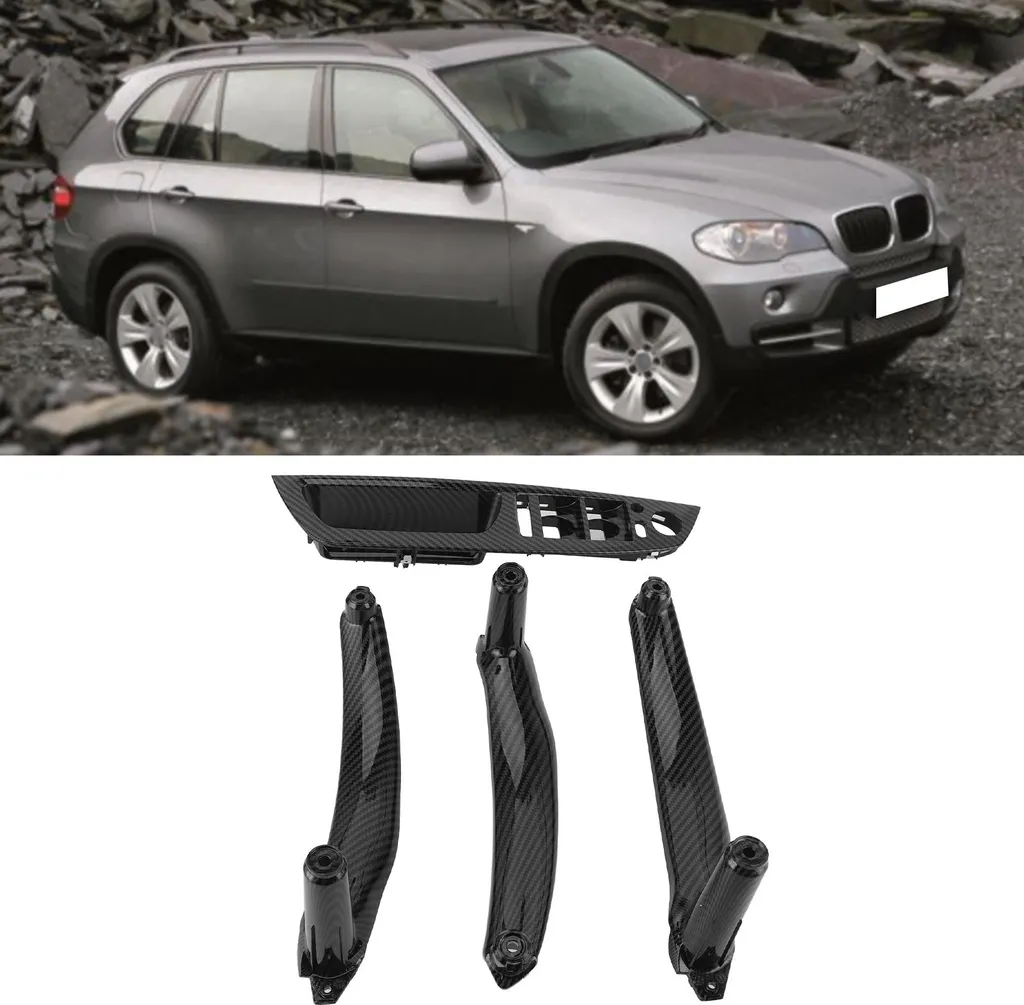 Cache poignée collante BMW X5 E70 X6 E71 solution look carbone intérieur