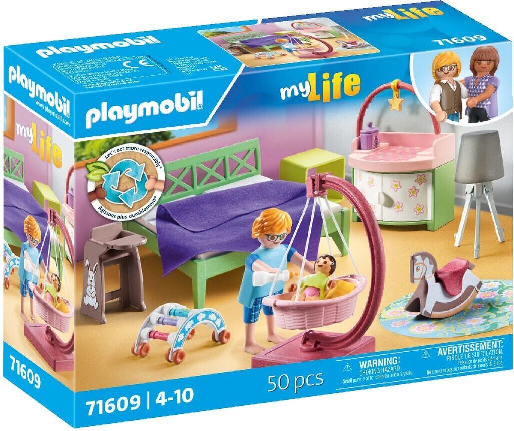 PLAYMOBIL My Life 71609 Schlafzimmer mit Babyspielecke