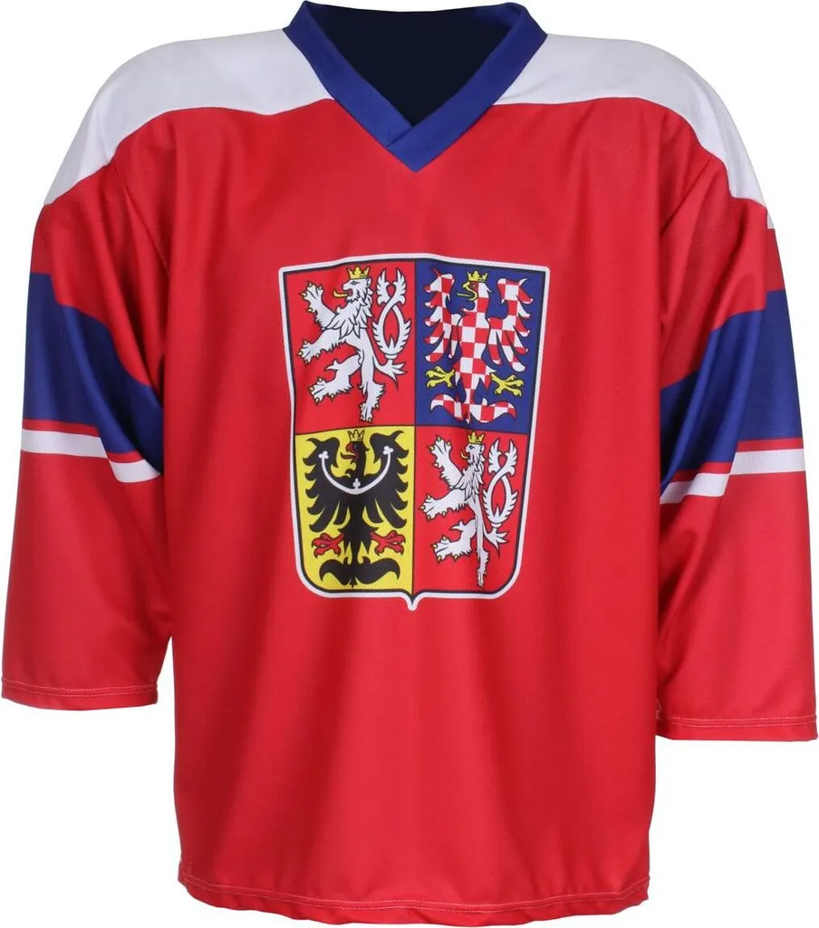 Maillot Hockey République Tchèque 2024 Rouge Réplique Officielle Homme