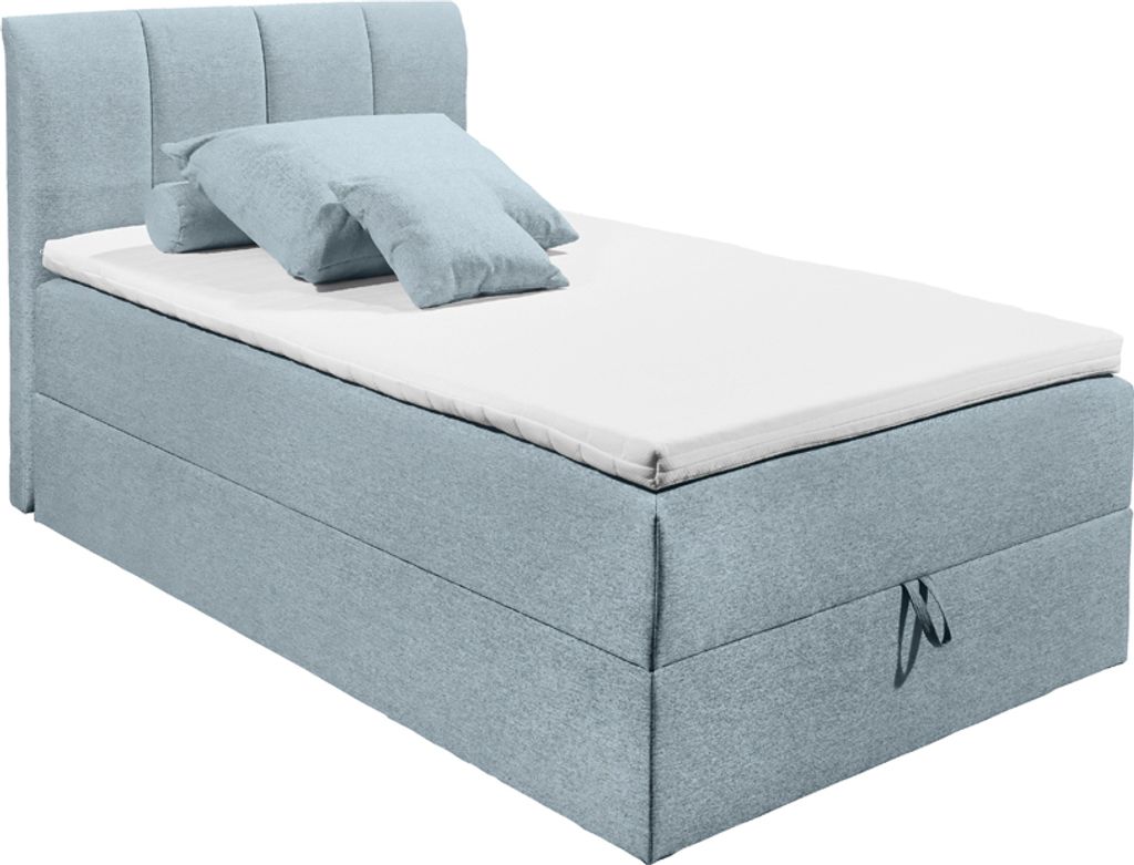 Polsterbett Jugendbett mit Bettkasten 140x200 cm Produktbild 