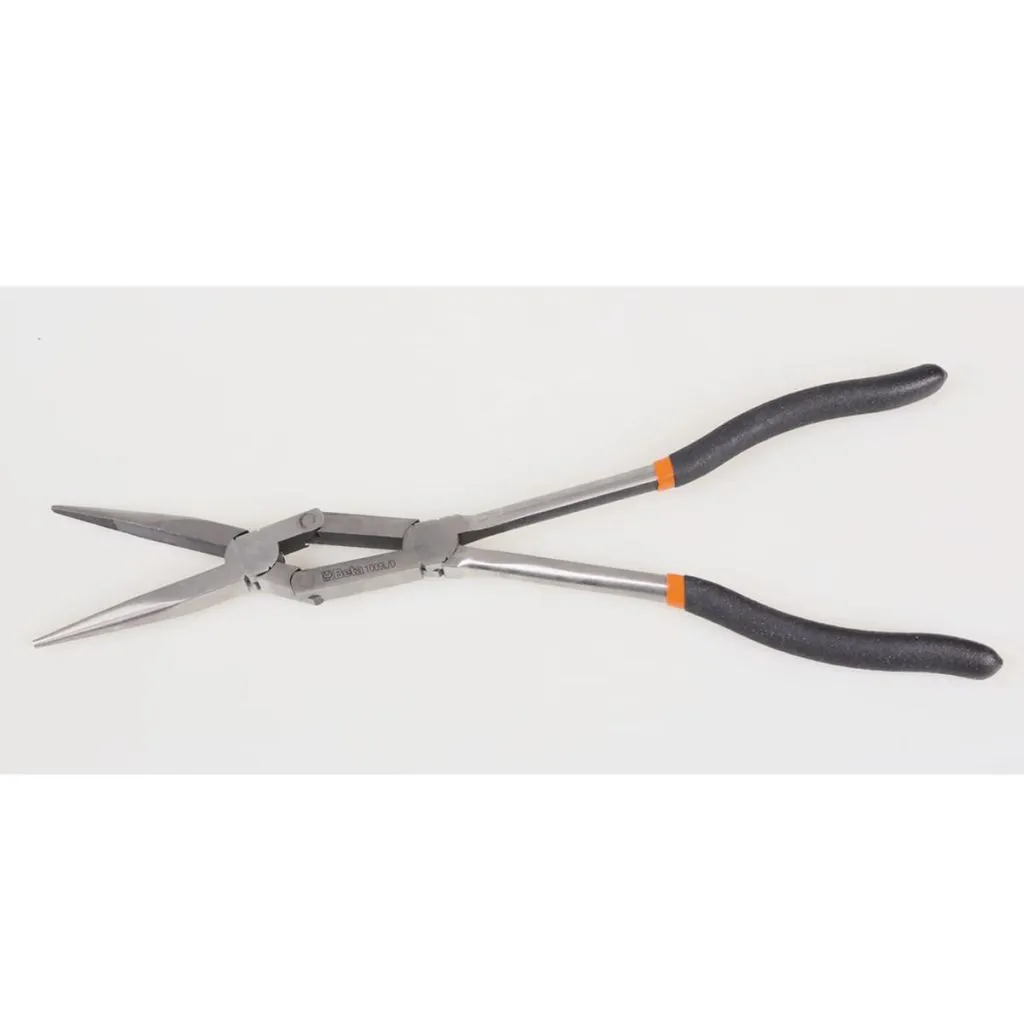 Pinces extra-longues BETA à double articulation avec becs demi-ronds - 7