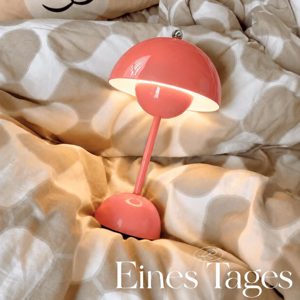 Kabellose Nachttischlampe LED Tischlampe Rosa