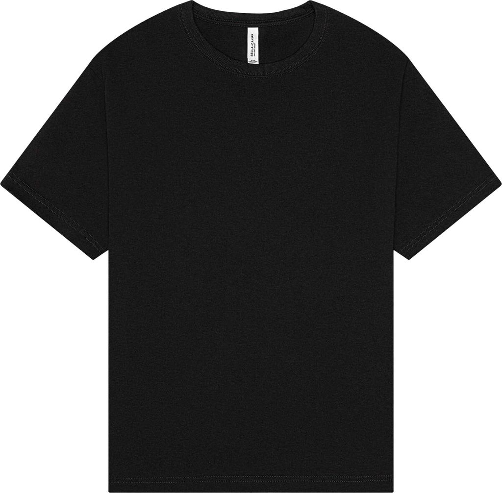 Bella + Canvas - T-Shirt für Herren/Damen Uni, Schwer, Kastig BC7142 (XL) (Schwarz)