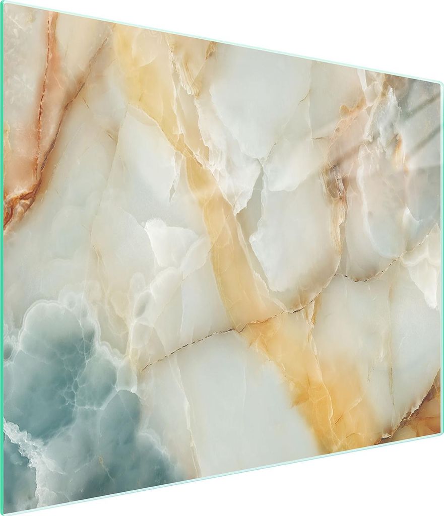 Glasschneidebrett 52x30 Marmor