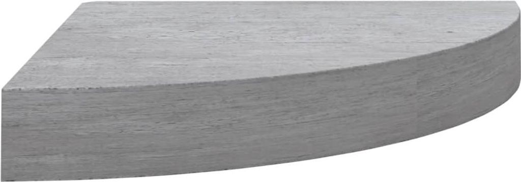 vidaXL Eck-Schweberegal Betongrau 25x25x3,8 cm MDF Produktbild 