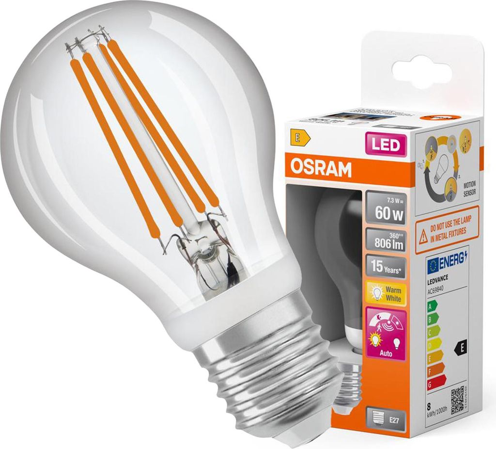 OSRAM LED Star Classic con sensore di movimento e sensore Immagine del prodotto 