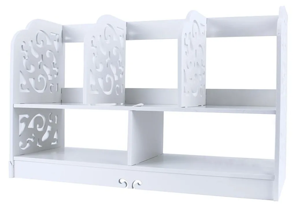 Étagère DIY à 2 Niveaux pour CD et Livres - Petit Meuble de Rangement