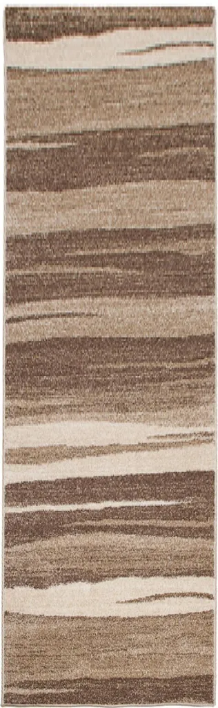 Petit Tapis de Chambre ou Bureau Beige SARI 70 x 100 cm Moderne Chic