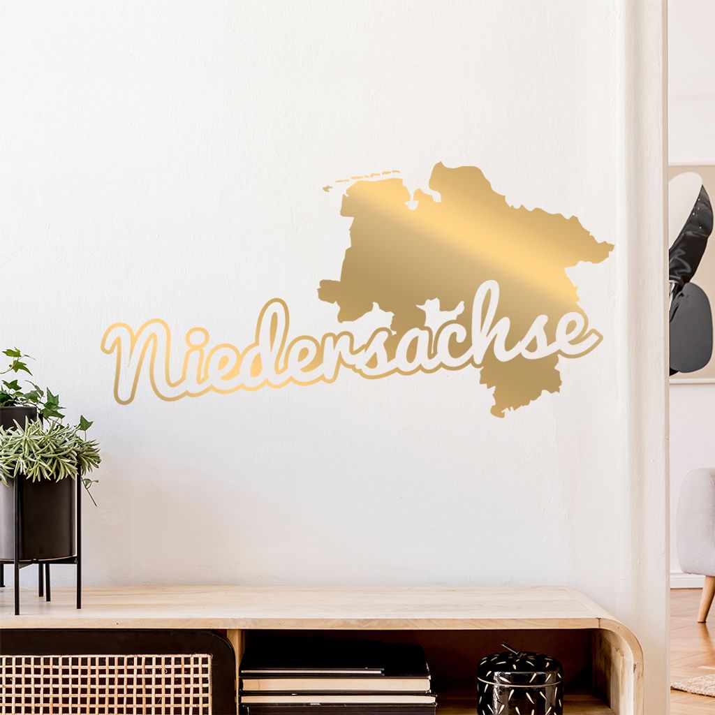 Niedersachse Herkunft Wandtattoo Wandaufkleber Wall Sticker - Dekoration, Küche, Wohnzimmer, Schlafzimmer, Badezimmer